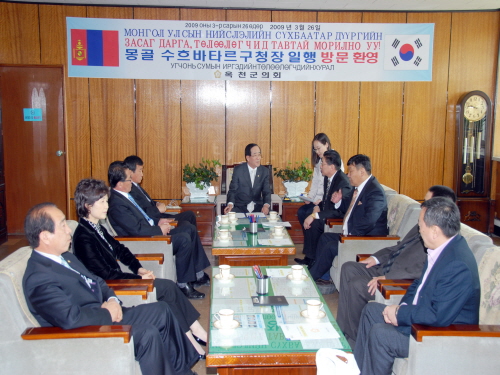 몽골 수흐바타르 구청장 일행 방문