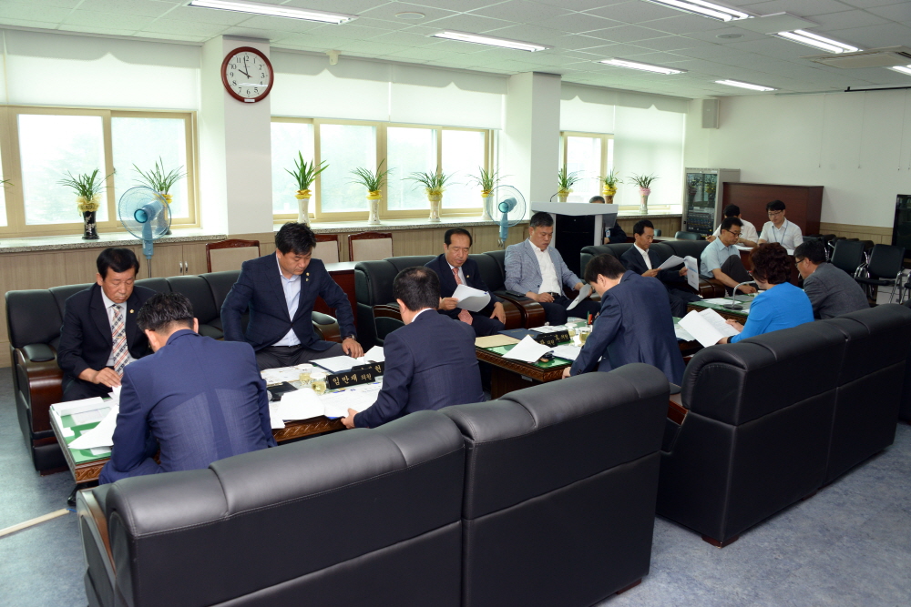 제7대 옥천군의회 당선의원 간담회
