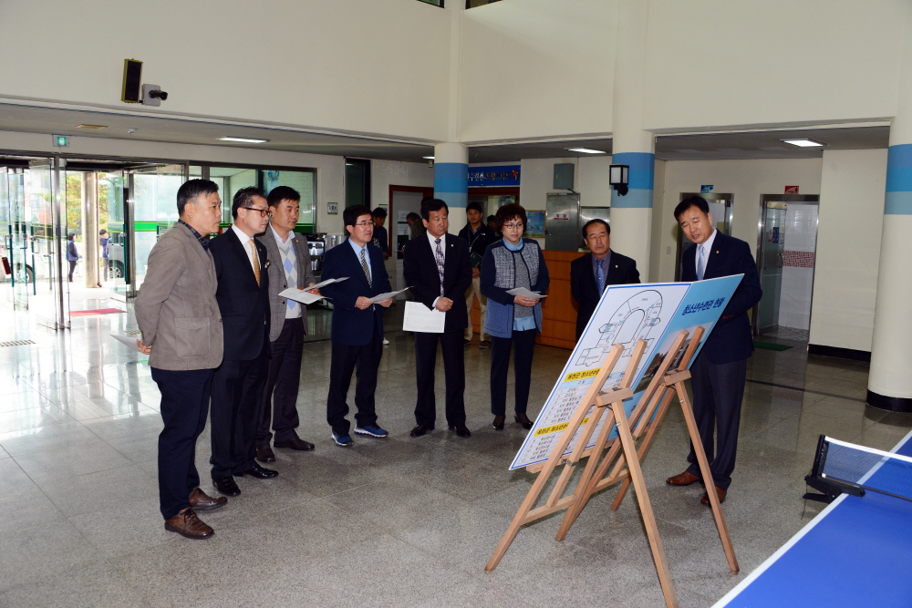 군정 주요 시설 확인