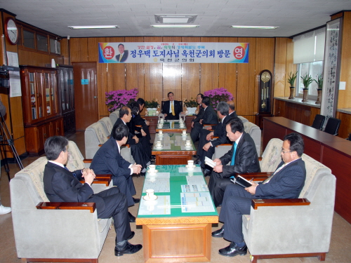 정우택 도지사 방문