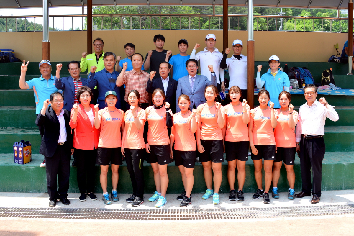 충북도민체육대회 선수단 격려