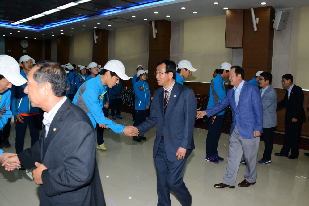 충북도민 체육대회 출정식