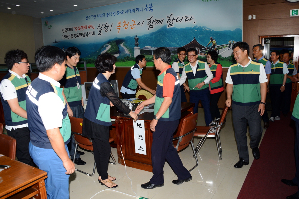 을지훈련 연습장 격려 방문