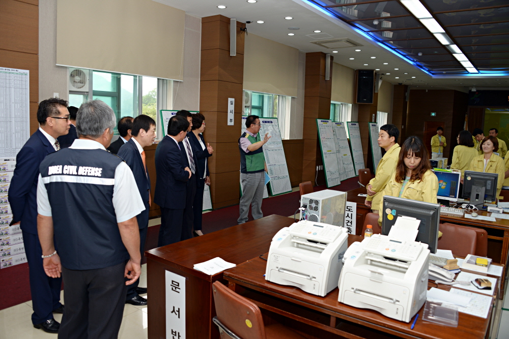 을지연습 훈련장 방문