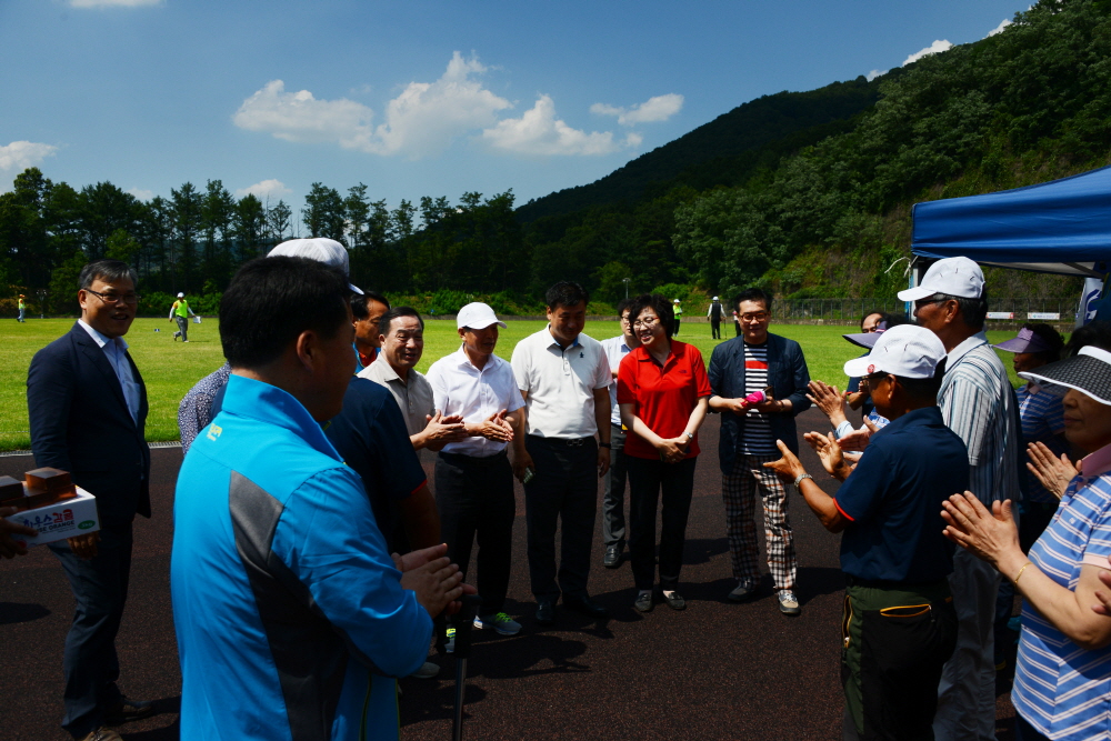 충북도민 체육대회 선수단 격려