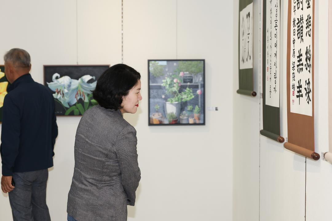 제50회 중봉충렬제 문화교실 회원전 전시 옥천문화원