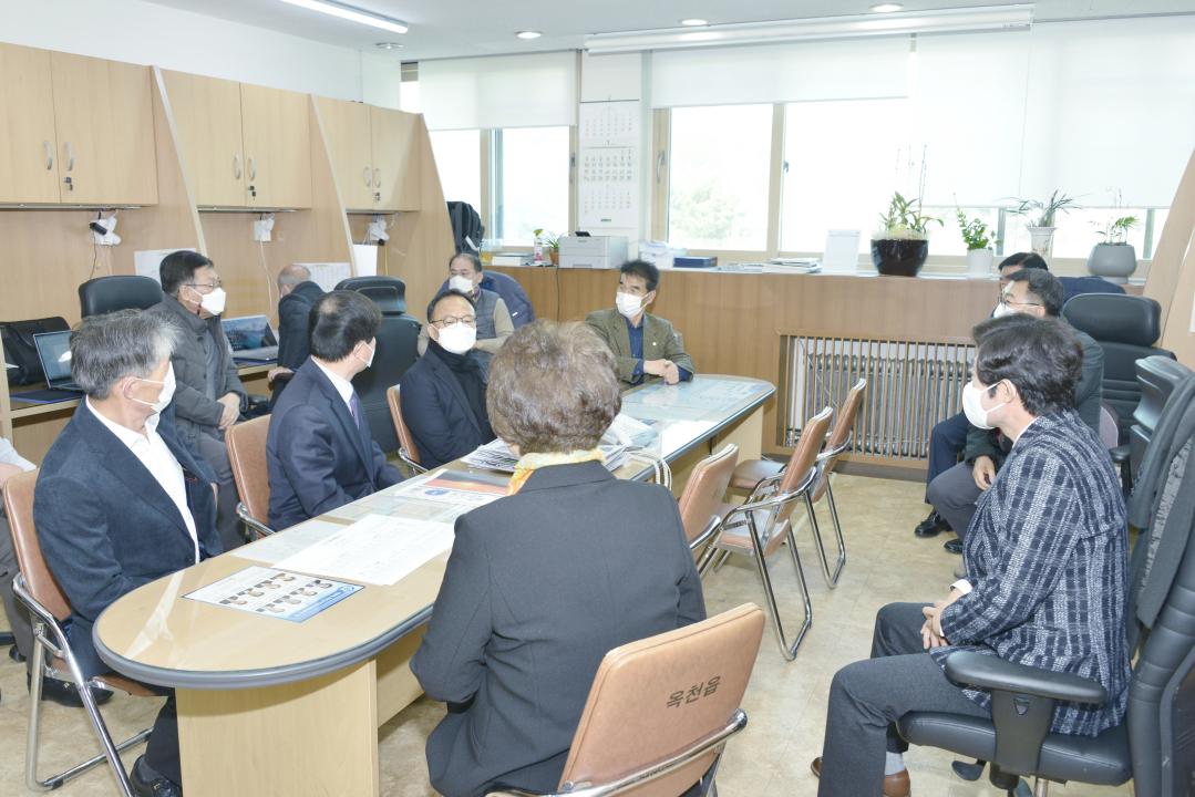 옥천군의회 신년 군청홍보실 방문
