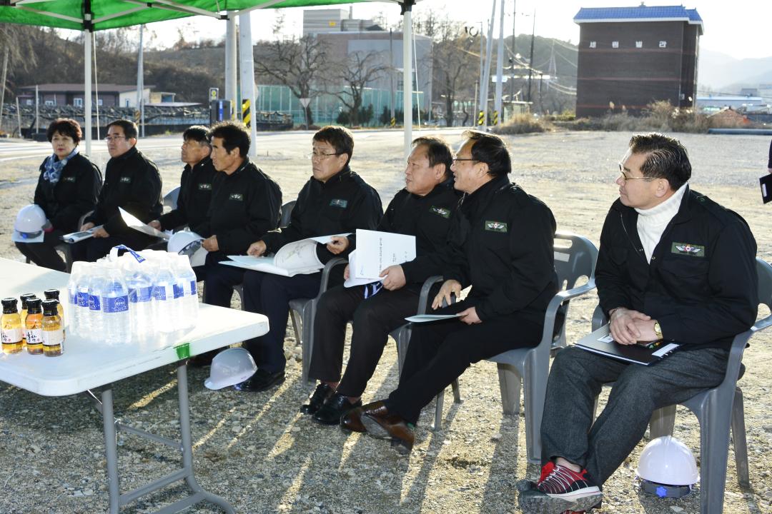 행정사무감사 특별위원회 현지확인-옥천읍 하계리 사거리회전교차로 설치사업