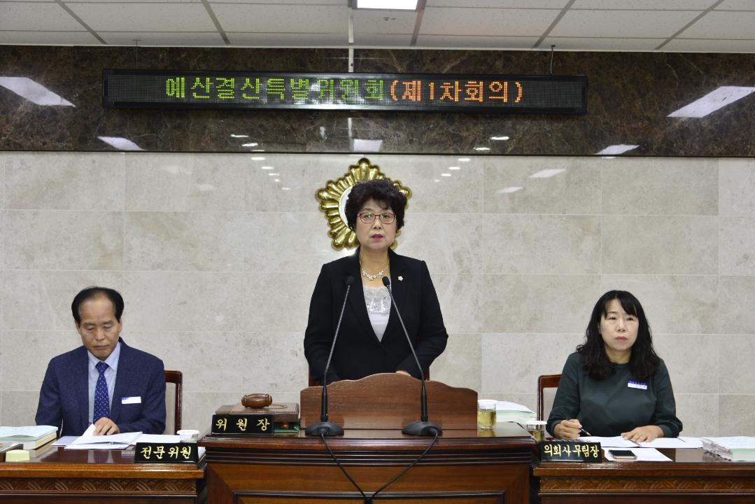 제280회 옥천군의회 임시회 예산결산특별위원회 제1차회의