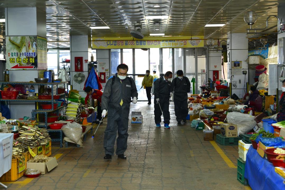 옥천군의회 코로나19 예방을 위한 관내 방역활동