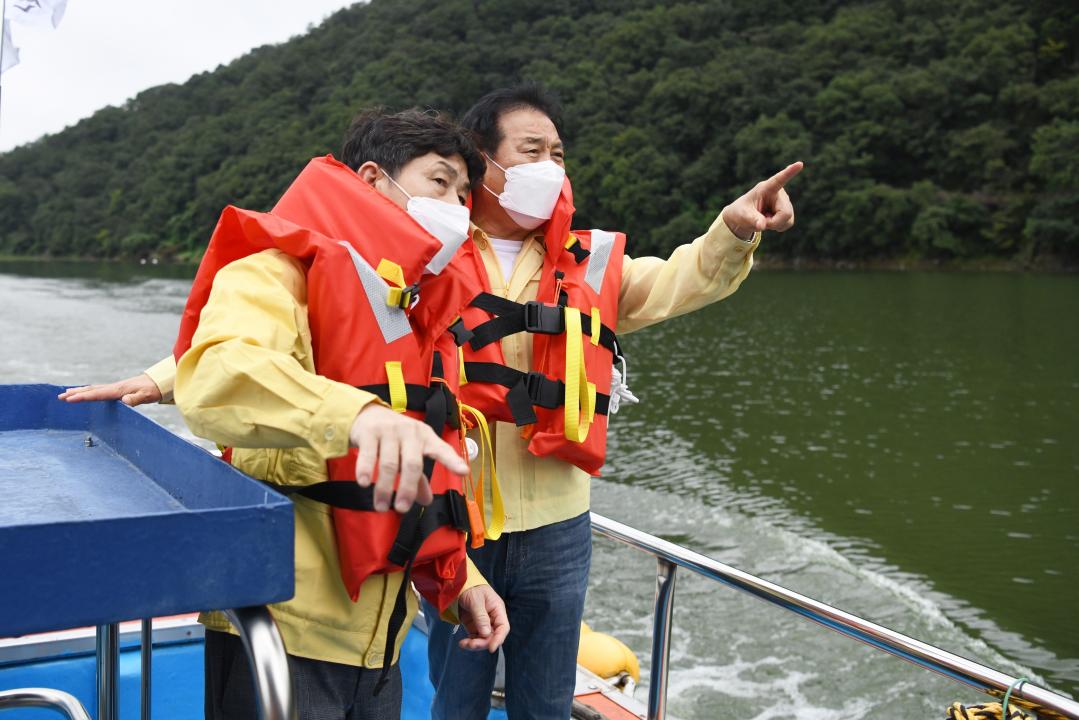 관공선 이용 현안사업 현장 확인（석탄리-막지리）