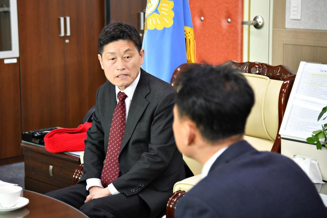 충청북도경찰정 광역정보팀(남부3군) 신임팀장 의회방문