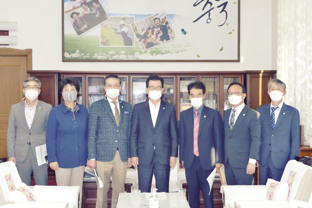옥천군의회 충북도지사 면담（충북도청）