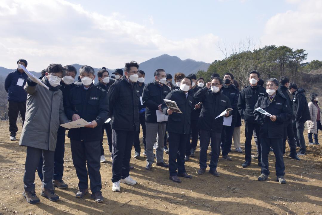 행정사무조사 특위 현지확인（안남면 도덕리）