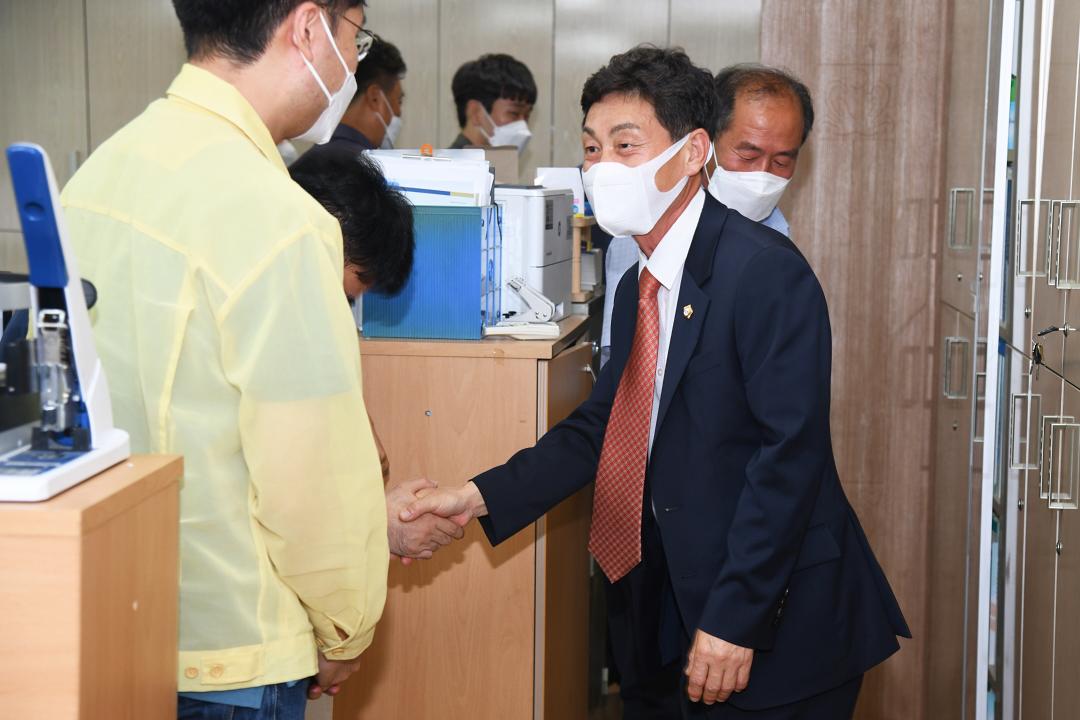 제9대 옥천군의회 의원 군청 실과 방문