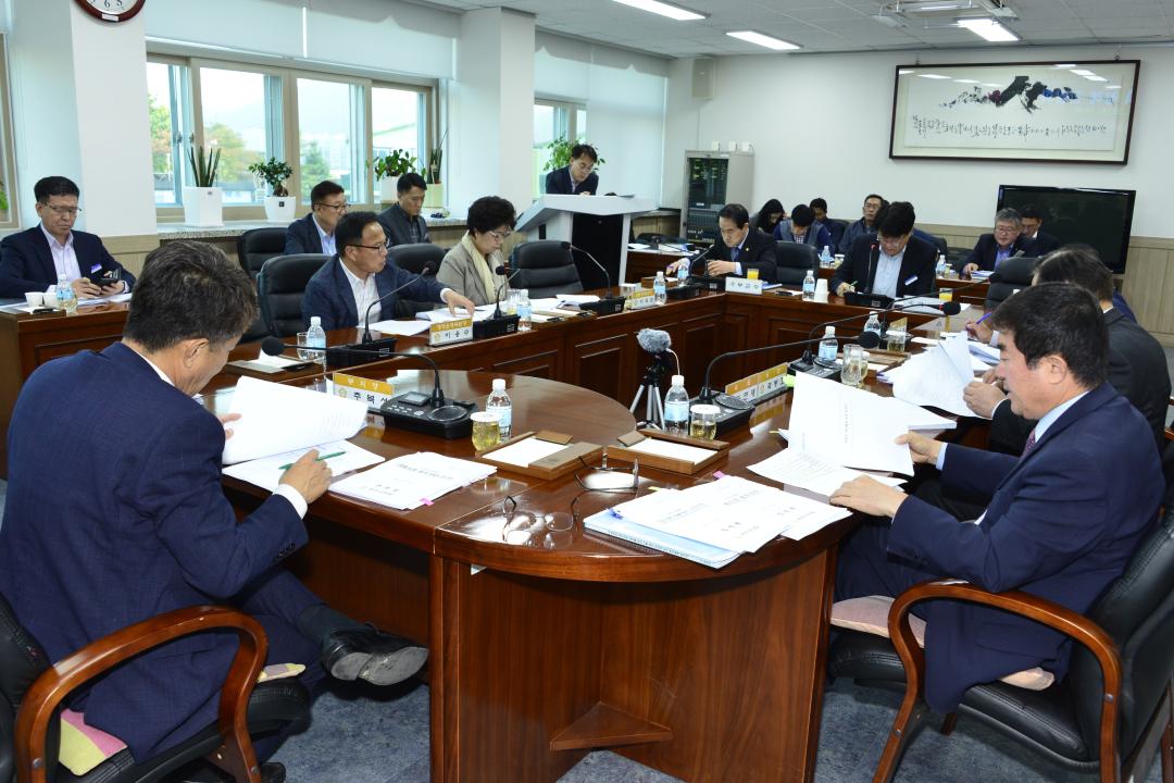 정례의원간담회-상하수도사업소,체육시설사업소,의회사무과소관