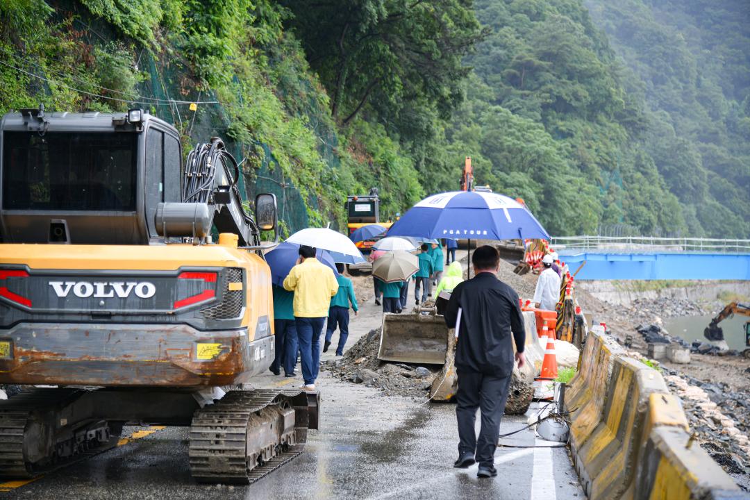 차량통제구간 현장확인(삼양사거리~ 옥천맥우간 )
