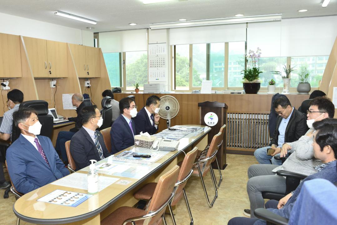 제8대 옥천군의회 후반기 의장단 선출에 따른 유관기관 방문