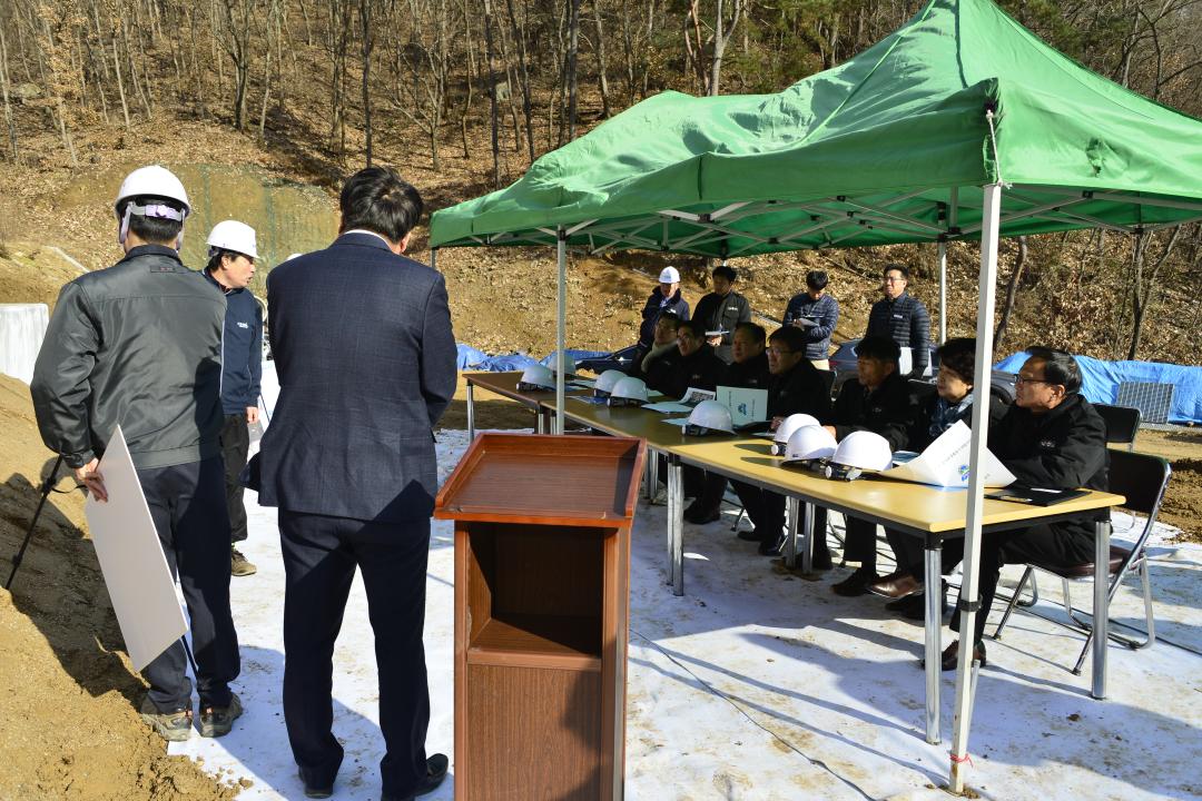 행정사무감사 특별위원회 현지확인-청산면 농어촌생활용수 개발사업