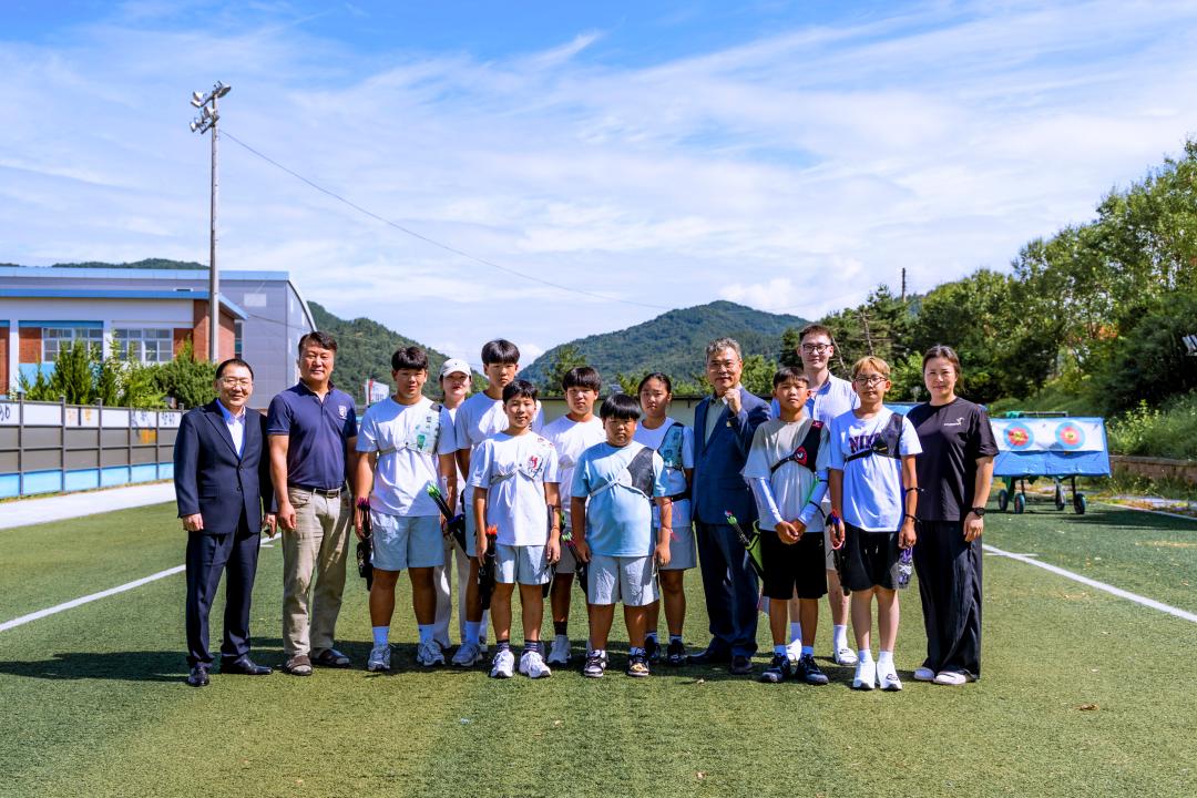 2026.8.14- 몽골 바양주르흐구 양궁부 학생 초청(이원초등학교)