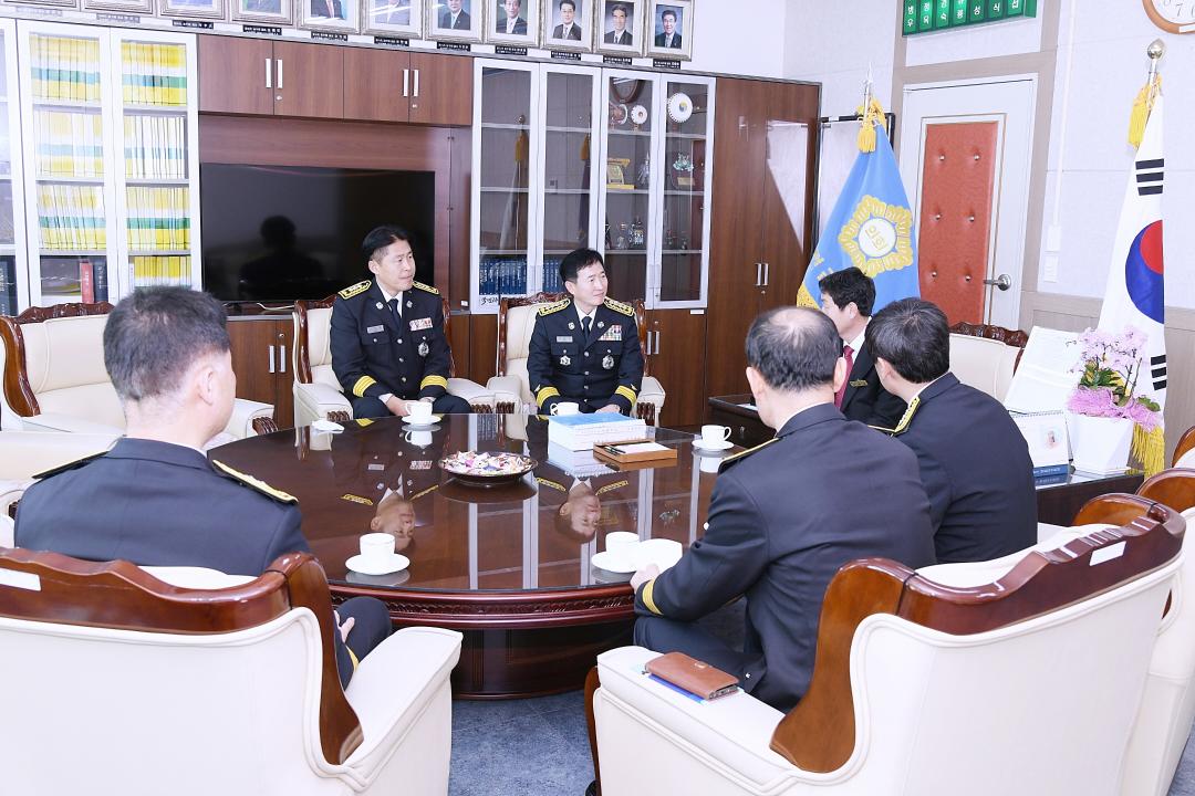 옥천소방서장 및 간부 접견