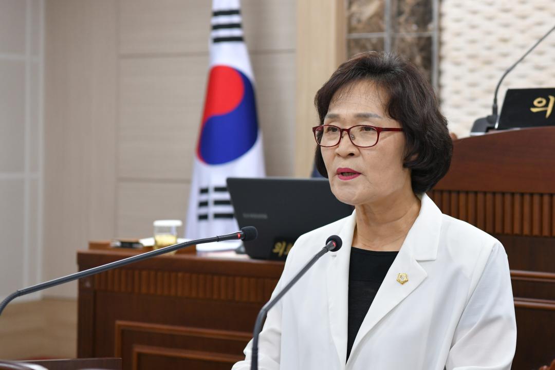 제306회 옥천군의회 임시회 5분 자유발언- 박정옥 의원