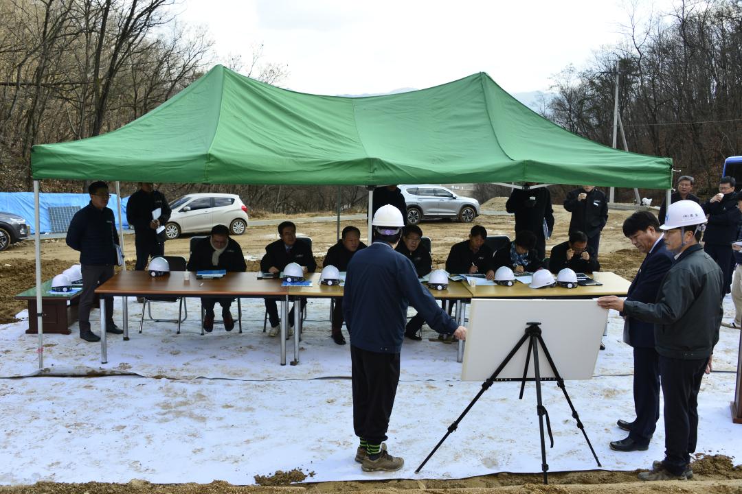 행정사무감사 특별위원회 현지확인-청산면 농어촌생활용수 개발사업