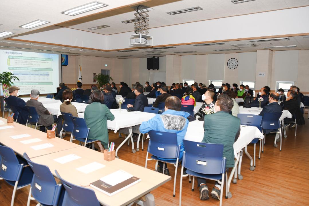 2022년도 군수 읍면 연두순방（군북면）